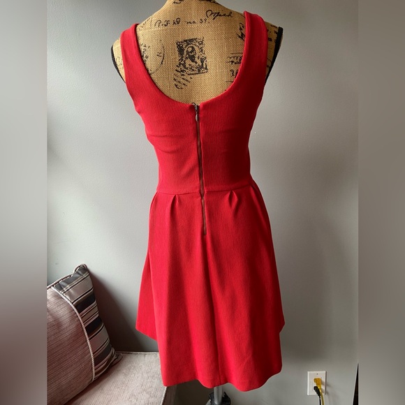 Banana Republic Vivid Red Ribbed Mini Dress - Picture 3 of 12